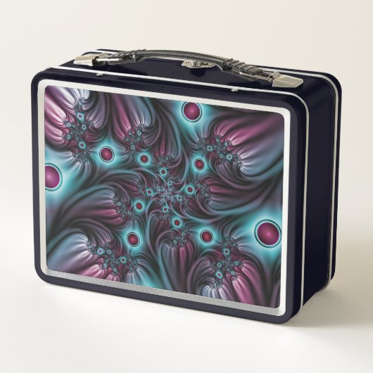 In de Abstracte fractale diepte van de Blauw Roze (Achterkant)