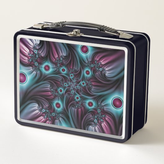 In de Abstracte fractale diepte van de Blauw Roze (Voorkant)