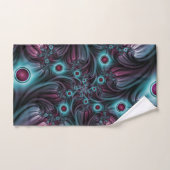 In de Abstracte fractale diepte van de Blauw Roze Bad Handdoek (Handdoek)