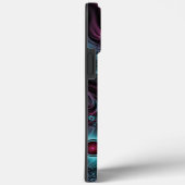 In de Abstracte fractale diepte van de Blauw Roze Case-Mate iPhone Case (Achterkant / Rechts)