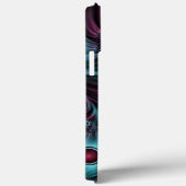 In de Abstracte fractale diepte van de Blauw Roze Case-Mate iPhone Case (Achterkant / Rechts)