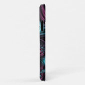 In de Abstracte fractale diepte van de Blauw Roze Case-Mate iPhone Case (Achterkant/rechts)