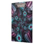 In de Abstracte fractale diepte van de Blauw Roze Klembord (Links)