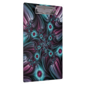 In de Abstracte fractale diepte van de Blauw Roze Klembord (Rechts)