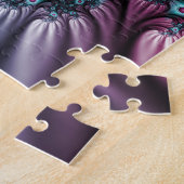 In de Abstracte fractale diepte van de Blauw Roze Legpuzzel (Zijkant)