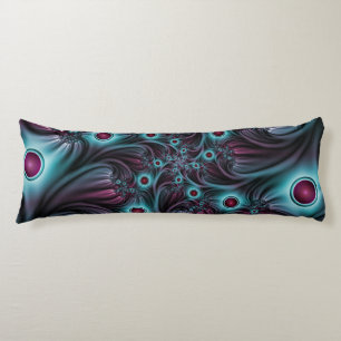 In de Abstracte fractale diepte van de Blauw Roze Lichaamskussen