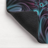 In de Abstracte fractale diepte van de Blauw Roze Muismat (Hoek)