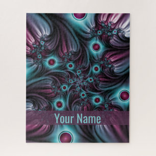 In de Abstracte naam van de fractale kunst van he Legpuzzel