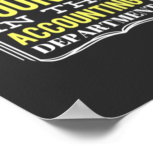 In de afdeling Boekhouding Poster (Hoek)