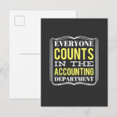 In de afdeling Boekhouding Uitnodiging Briefkaart (Voorkant / Achterkant)