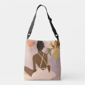 In de afgrond staren crossbody tas (Achterkant)