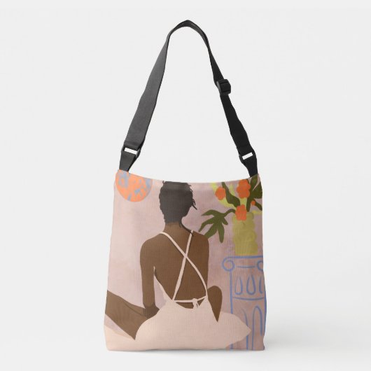 In de afgrond staren crossbody tas (Voorkant)