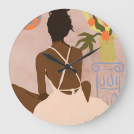 In de afgrond staren grote klok