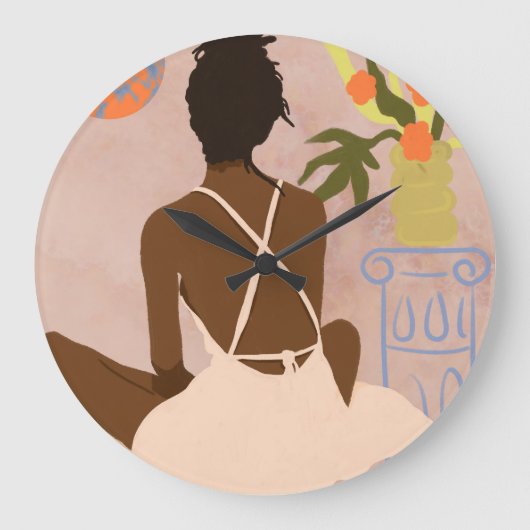 In de afgrond staren grote klok (Voorkant)