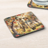 In de appelboomgaard bier onderzetter (Linkerzijde)