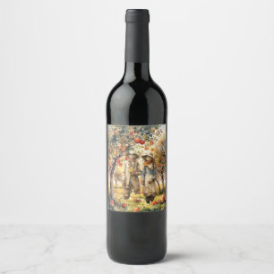 In de appelboomgaard wijn etiket