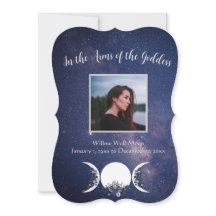 In de armen van de godin Pagan Funeral Kaart