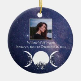 In de armen van de godin Pagan Memorial Ornament