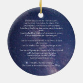 In de armen van de godin Pagan Memorial Ornament (Achterkant)