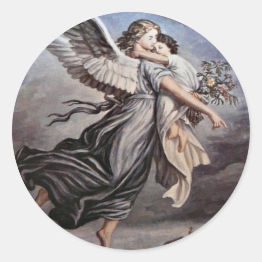 In de armen van een engel sticker (Voorkant)