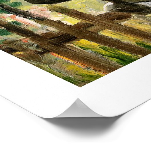 "In de armen van papa" door Severin Nilsson Poster (Hoek)