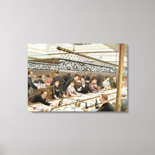 In de baai, Dinner Time - A Western Ocean Swell, f Canvas Afdruk (Voorkant)