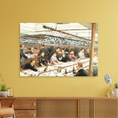 In de baai, Dinner Time - A Western Ocean Swell, f Canvas Afdruk (Insitu (Woonkamer))