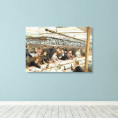 In de baai, Dinner Time - A Western Ocean Swell, f Canvas Afdruk (Insitu (Houten vloer))