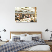 In de baai, Dinner Time - A Western Ocean Swell, f Canvas Afdruk (Insitu (Slaapkamer))