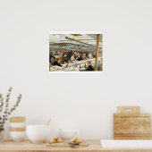 In de baai, Dinner Time - A Western Ocean Swell, f Poster (Keuken)