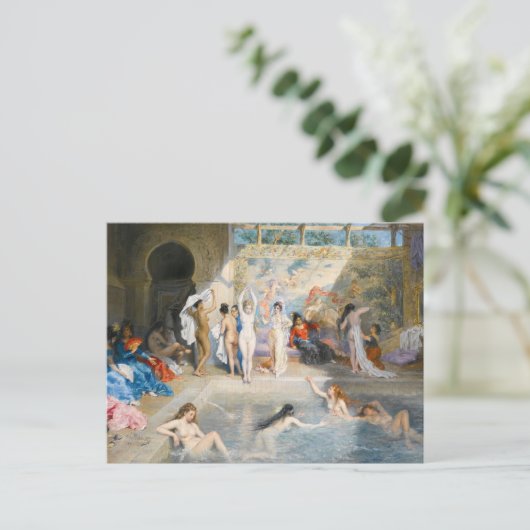 In de baden | A. L. Prévost Briefkaart (Staand voorkant)