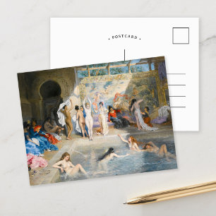 In de baden   A. L. Prévost Briefkaart