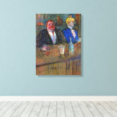 In de balie van Toulouse Lautrec,  Kunst Canvas Afdruk (Insitu (Houten vloer))