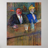 In de balie van Toulouse Lautrec,  Kunst Poster (Voorkant)
