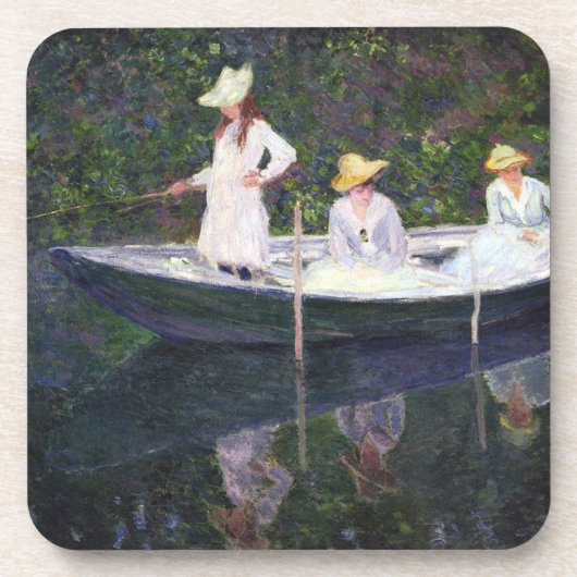 In de Bark - Claude Monet - 1887 Bier Onderzetter (Voorkant)