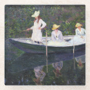 In de Bark - Claude Monet - 1887 Glazen Onderzetter