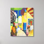 In de Bazaar | Auguste Macke | Canvas Afdruk (Voorkant)
