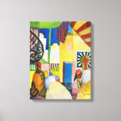 In de Bazaar | Auguste Macke | Canvas Afdruk (Voorkant)