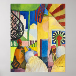 In de Bazaar | Auguste Macke | Poster