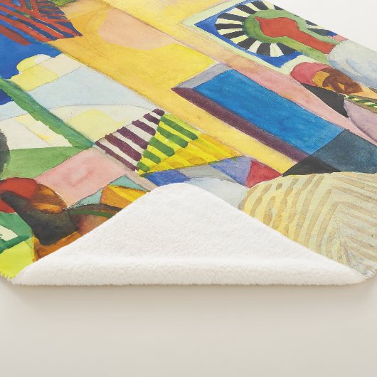 In de Bazaar | Auguste Macke | Sherpa Deken (3/4)
