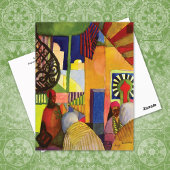 In de bazaar Tunesië August Macke Briefkaart