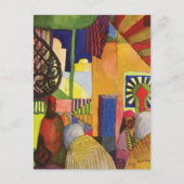 In de bazaar Tunesië August Macke Briefkaart (Voorkant)