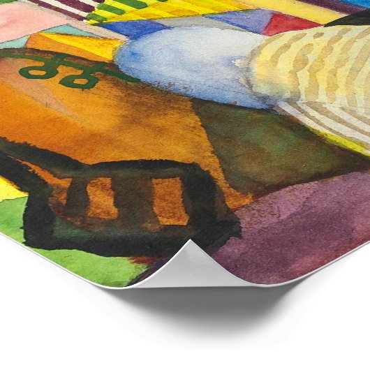 In de Bazaars | Auguste Macke | Poster (Hoek)