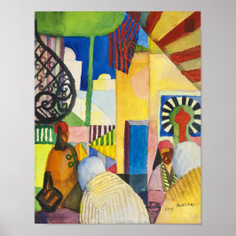 In de Bazaars | Auguste Macke | Poster