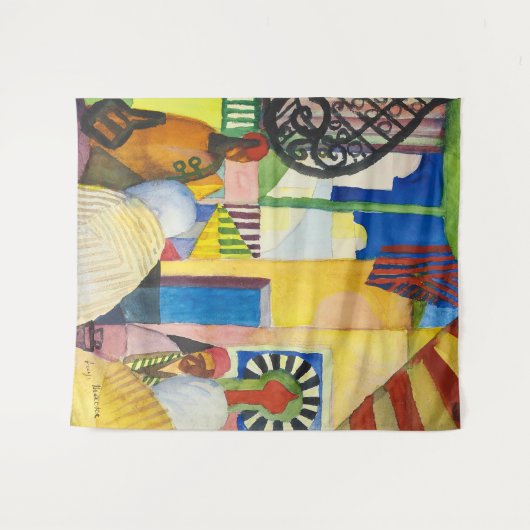 In de Bazaars | Auguste Macke | Wandkleed (Voorkant (horizontaal))
