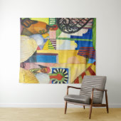 In de Bazaars | Auguste Macke | Wandkleed (In Situ (horizontaal))