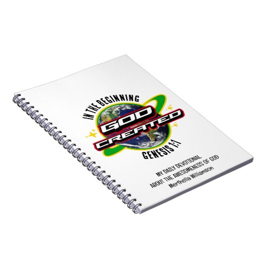 IN DE BEGIN GOD Christelijke Earth Day Notitieboek (Rechterzijde)