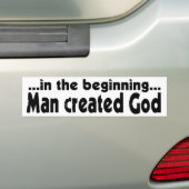 In de beginnende atheïst bumpersticker (Op auto)