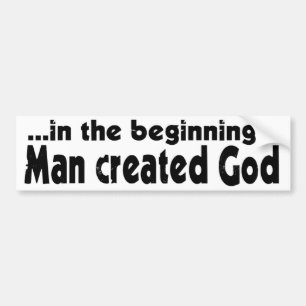 In de beginnende atheïst bumpersticker