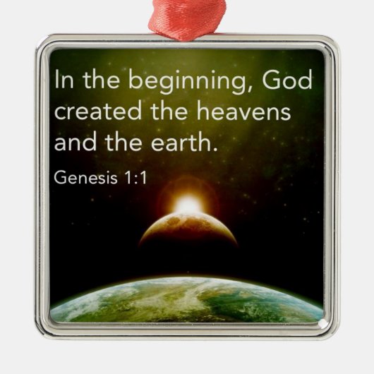 In de beginversiering metalen ornament (Voorkant)